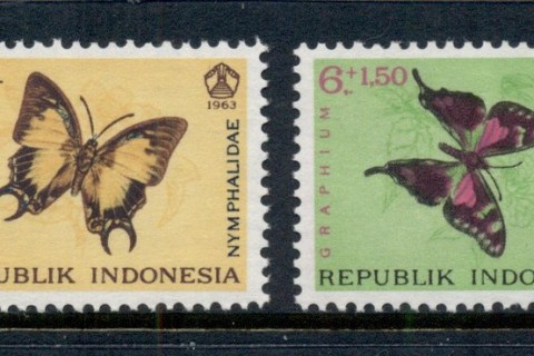 Indonesia-1963-Social-day-Insects-Butterflies-MUH