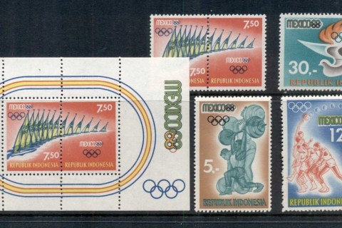 Indonesia-1968-Summer-Olympics-Mexico-City-MS-MUH