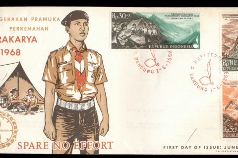 Indonesia-1968-Wirakarya-Boy-Scout-Group-FDC