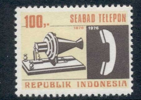 Indonesia-1976-Telephone-Centenary-MUH