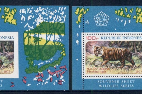 Indonesia-1977-Wildlife-Protection-2x-MS-Perf-IMPERF-MUH