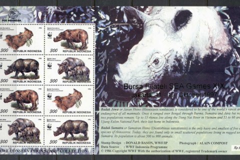 Indonesia-1996-WWF-Javan-Sumatran-Rhinoceros-MS-MUH