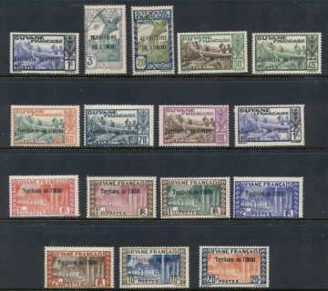 Inini-1932-40-Pictorials-Asst-Opt-on-French-Guiana-MLH