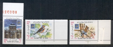 Iran-2001-Belgica-Stampex-Birds-Birds-MUH-2