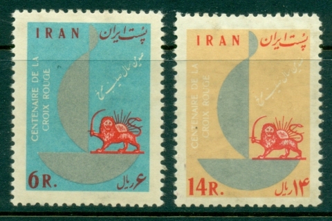 Iran-1963-Red-Cross-Centenary-tanned-gum-MLJ