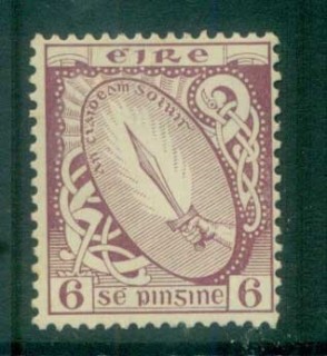 Ireland-1922-23-6d-Sword-of-Light-MLH-lot78558