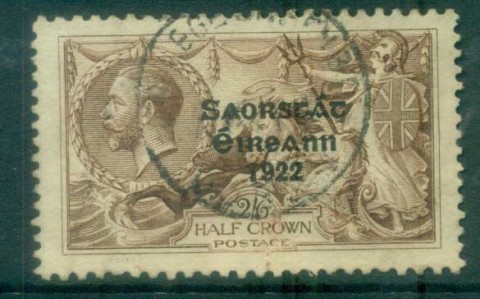 Ireland-1925-2-6d-chocolate-brown-seahorse-Provisional-Ot-jpg-Blue-Blk-3-line-Narrow-Date-FU-lot78514.jpg