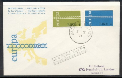 Ireland-1971-Europa-Chain-through-O-FDC