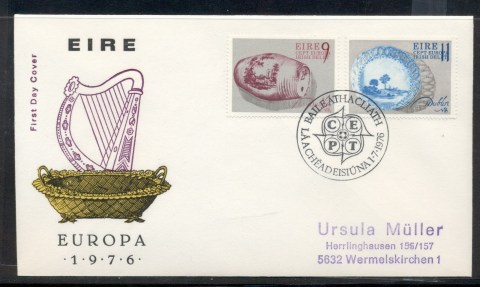 Ireland-1976-Europa-Pottery-FDC