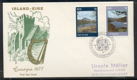 Ireland-1977-Europa-Landscapes-FDC