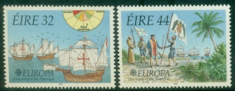 Ireland-1992-EUROPA-Stamps-Voyages-of-Discovery-in-America-MUH_1
