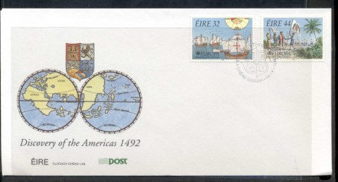 Ireland-1992-Europa-Columbus-Discovery-of-America-FDC