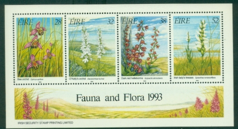 Ireland-1993-Flowers-Orchids-MS-Muh