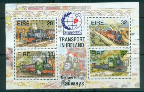 Ireland-1995-Railways-MS-Opt-Singapore-95-FU-lot78890