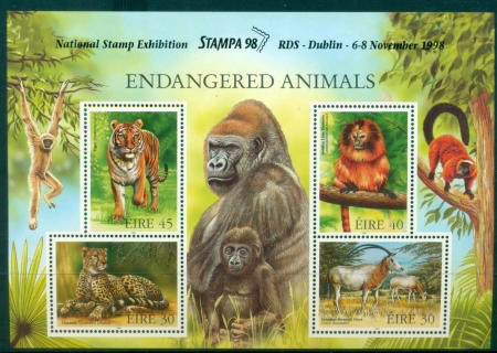 Ireland-1998-Endangered-Animals-MS-MUH