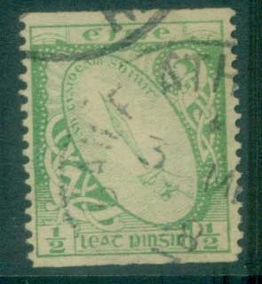 Ireland-1922-23-1-2d-Sword-of-Light-Coil-FU-lot78546