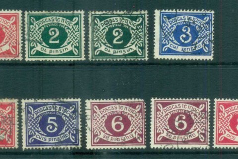 Ireland-1940on-Postage-Dues-Asst-FU-lot78901