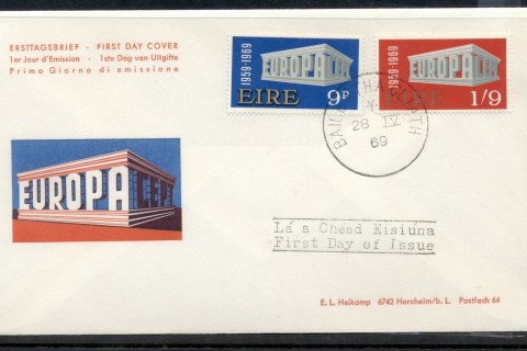 Ireland-1969-Europa-Building-FDC