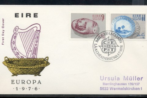 Ireland-1976-Europa-Pottery-FDC