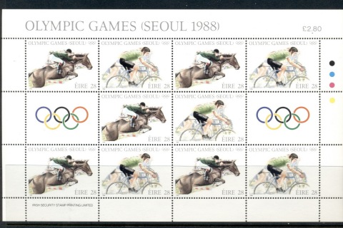 Ireland-1988-Summer-Olympics-Seoul-sheetlet-MUH