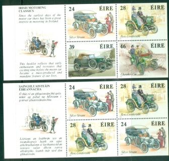 Ireland-1989-Irish-Motoring-Classics-booklet-2x-pane-MUH