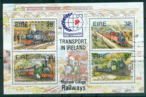 Ireland-1995-Railways-MS-Opt-Singapore-95-FU-lot78890
