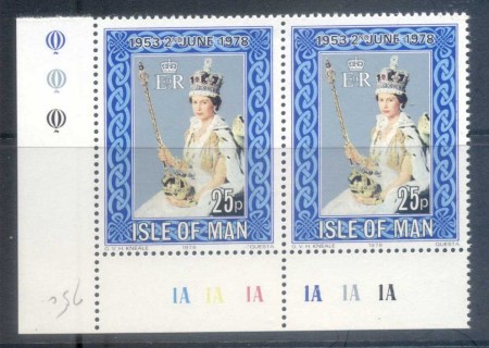 Isle-of-Man-1978-QEII-Coronation-25th-Anniversarypr-MUH