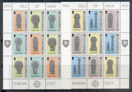 Isle-of-Man-1978-Europa-Sheetlets-MUH