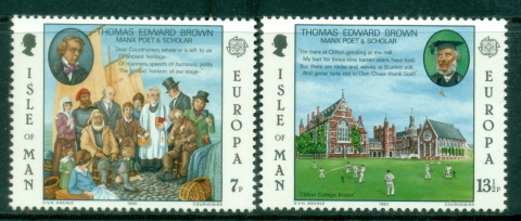 Isle-of-Man-1980-EUROPA-Stamps-Famous-People-MUH Isle-of-Man-1980-EUROPA-Stamps-Famous-People-MUH