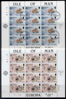 Isle-of-Man-1981-Europa-2xsheetlets-CTO