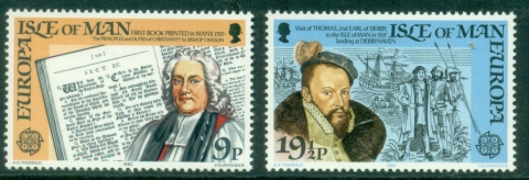 Isle-of-Man-1982-EUROPA-Stamps-Historic-Events-MUH Isle-of-Man-1982-EUROPA-Stamps-Historic-Events-MUH