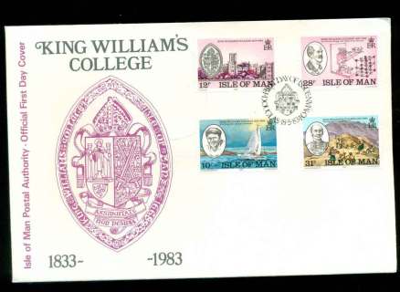 Isle-of-Man-1983-King-Williams-College-FDC-lot51465