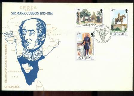 Isle-of-Man-1985-Lt-Gen-Sir-Mark-Cubbon-FDC-Lot24799