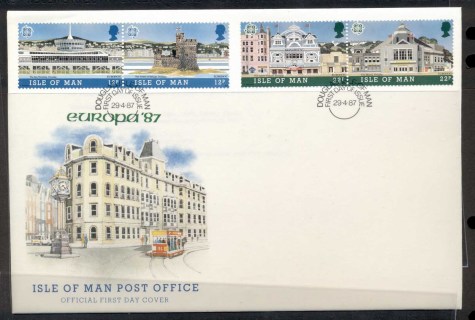 Isle-of-Man-1987-Europa-Architecture-FDC