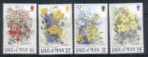 Isle-of-Man-1987-Wildflowers-MUH