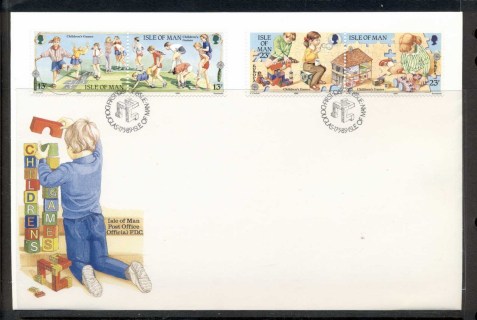 Isle-of-Man-1989-Europa-Childrens-Play-FDC