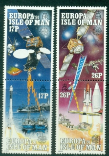 Isle-of-Man-1991-EUROPA-Stamps-European-Aerospace-MUH Isle-of-Man-1991-EUROPA-Stamps-European-Aerospace-MUH