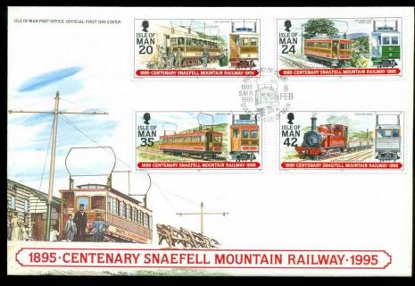 Isle-of-Man-1995-Snaefell-Mountain-Railway-FDC-Lot24859