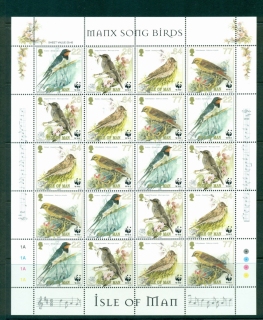 Isle-of-Man-2000-Manx-Birds-Sheetlet-WWF-5x4-MUH-Lot29573