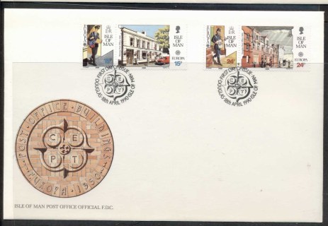 Isle-of-man-1990-Europa-Post-Offices-FDC