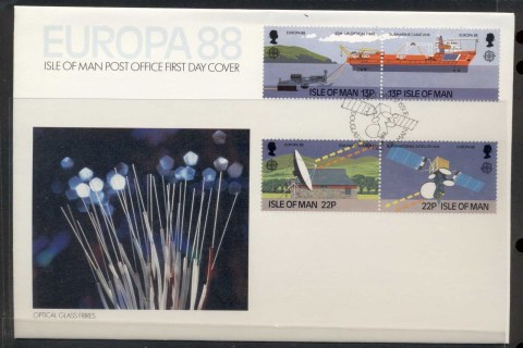 Isle-of-Man-1988-Europa-Transport-Communication-FDC