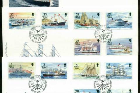 Isle-of-Man-1993-Ships-Defins-3x-FDC-Lot24842