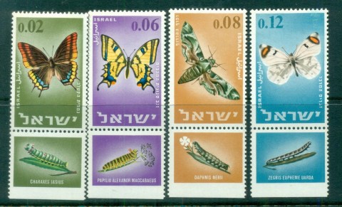 Israel-1963-Butterflies-Moths-Tab-MLH