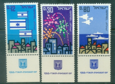 Israel-1966-Proclamation-of-the-State-of-Israel-18th-Anniversary-tab-MUH