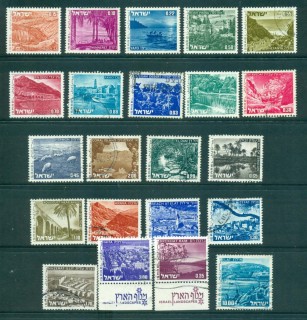 Israel-1971-75-Landscapes-Asst-MH-FU-lot31565