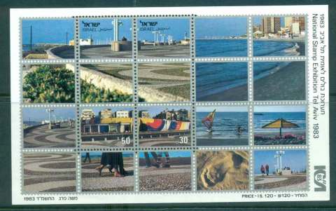 Israel-1983-Tel-Aviv-Seashore-MS-MUH-lot43036