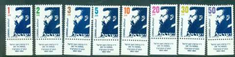 Israel-1986-Theodor-Herzl-tabs-MUH-lot43075