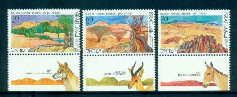 Israel-1988-Nature-Reserves-in-Negev-tabs-MUH-lot43114