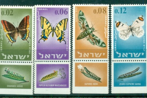 Israel-1963-Butterflies-Moths-Tab-MLH