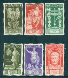 Italy-1937-Bimillenary-of-Augustus-Asst-6-MLH-lot57150